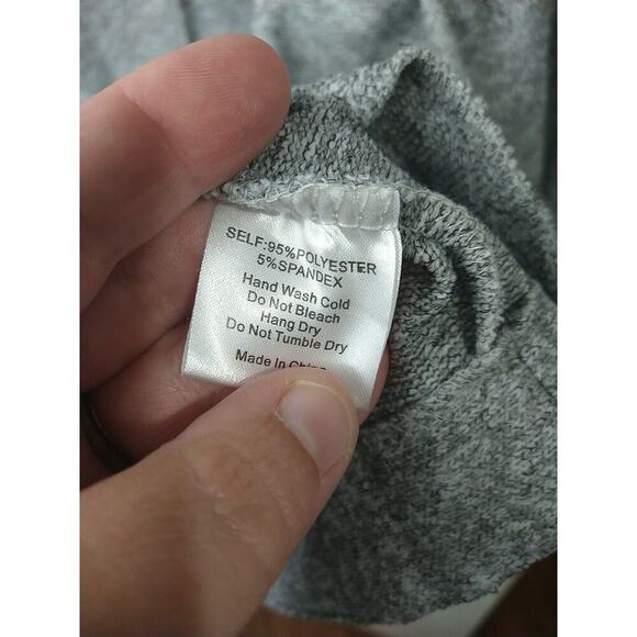 Mod Ref Woman M Duster Grey Pullon Casual Comfort Pocket Long Sleeve - Picture 7 of 8